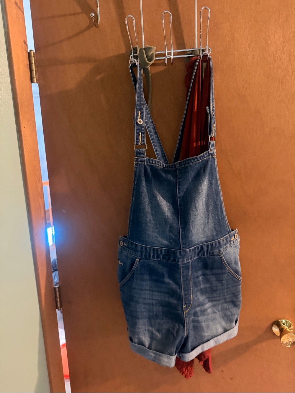 Levi's Blue Denim Short Overalls